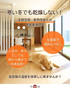 寒い冬でも乾燥しない！全館空調・断熱性能6の未来基準の家