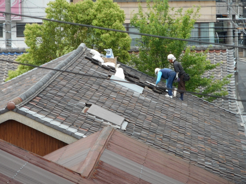 瓦屋根の修繕